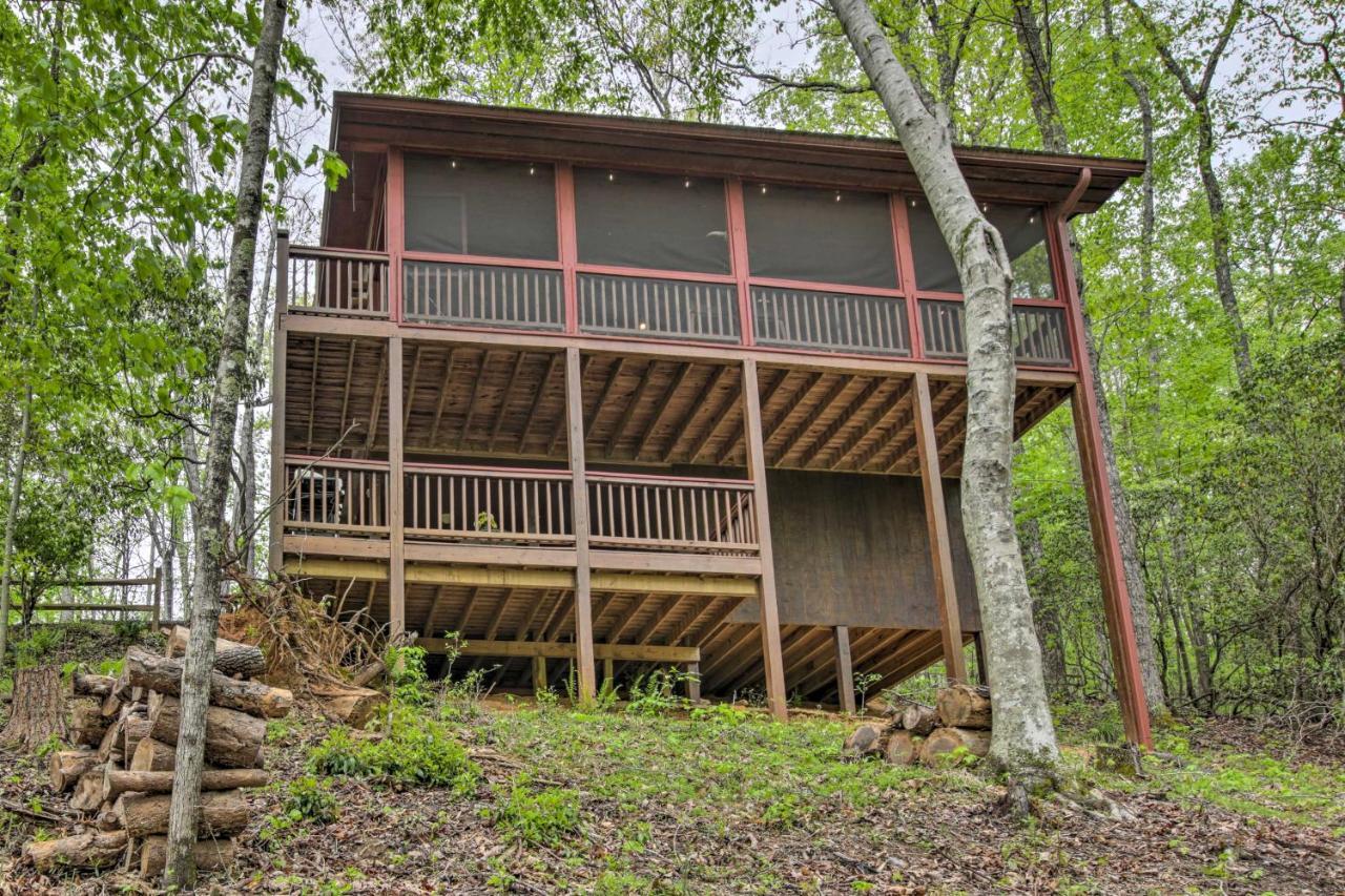 Peaceful Blue Ridge Cabin With Decks And Fire Pit Kültér fotó